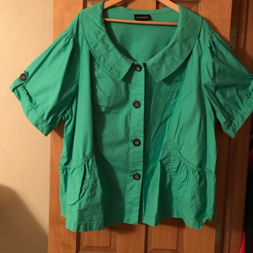 Kelly Green Lane Bryant coat